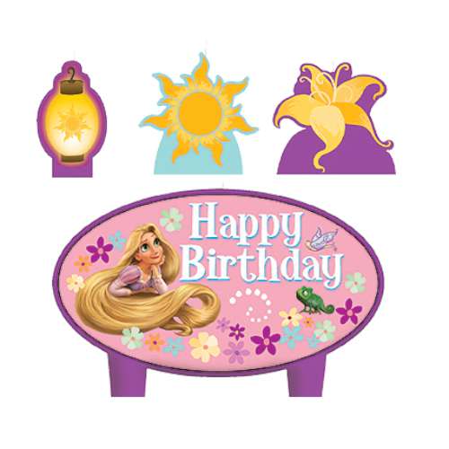 Disney Tangled Party Candle - Click Image to Close